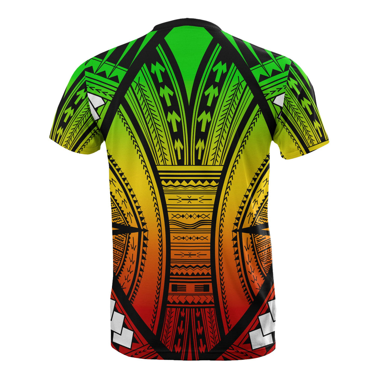 Hawaii All Over T Shirt Hawaii Polynesian Tattoo Reggae Color - Polynesian Pride