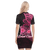 Breast Cancer Pink Ribbon Butterfly Polynesian Black Version Polo Dress - LT12 - Polynesian Pride