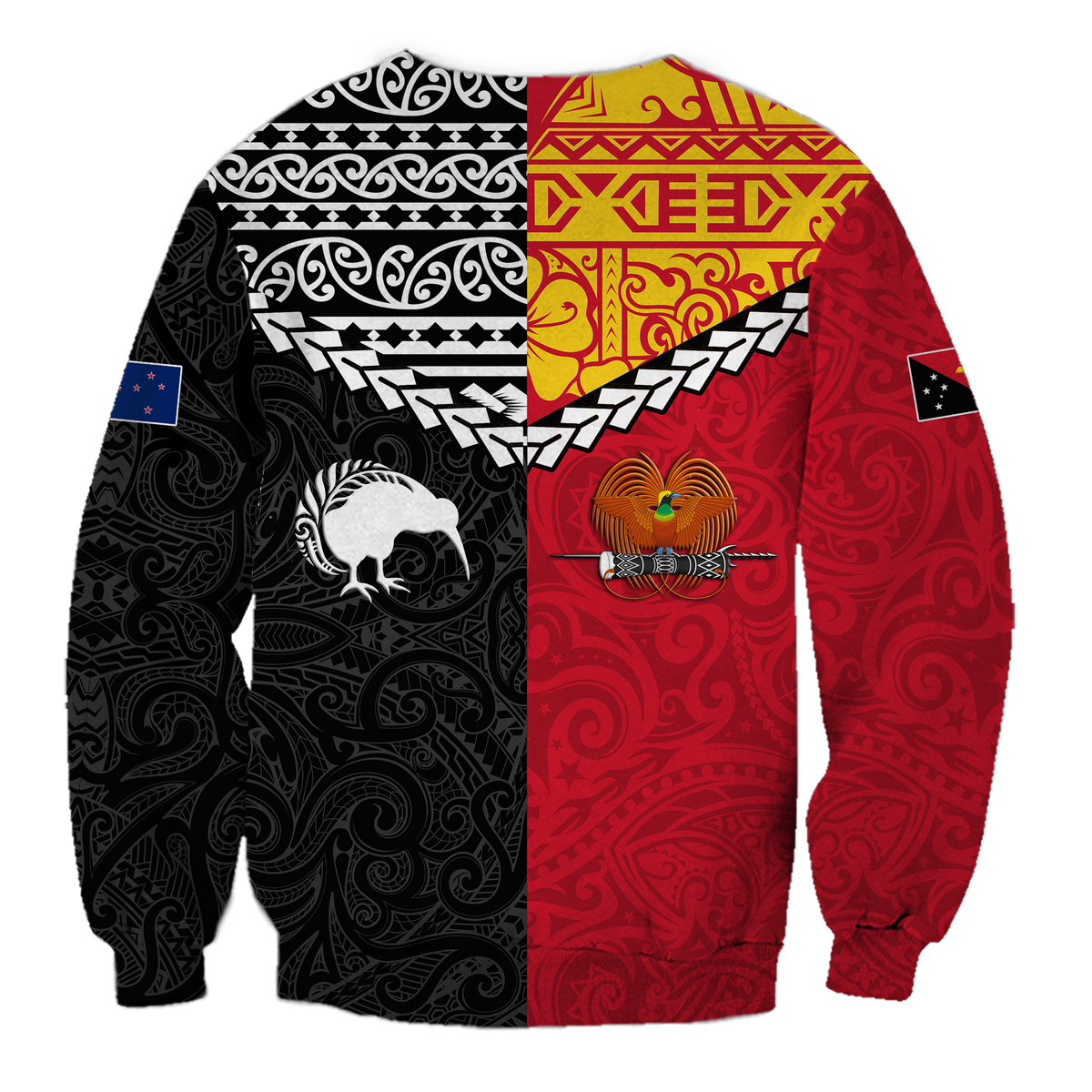 Papua New Guinea Combine New Zealand Maori Aotearoa Heritage Sweatshirt - LT12 - Polynesian Pride