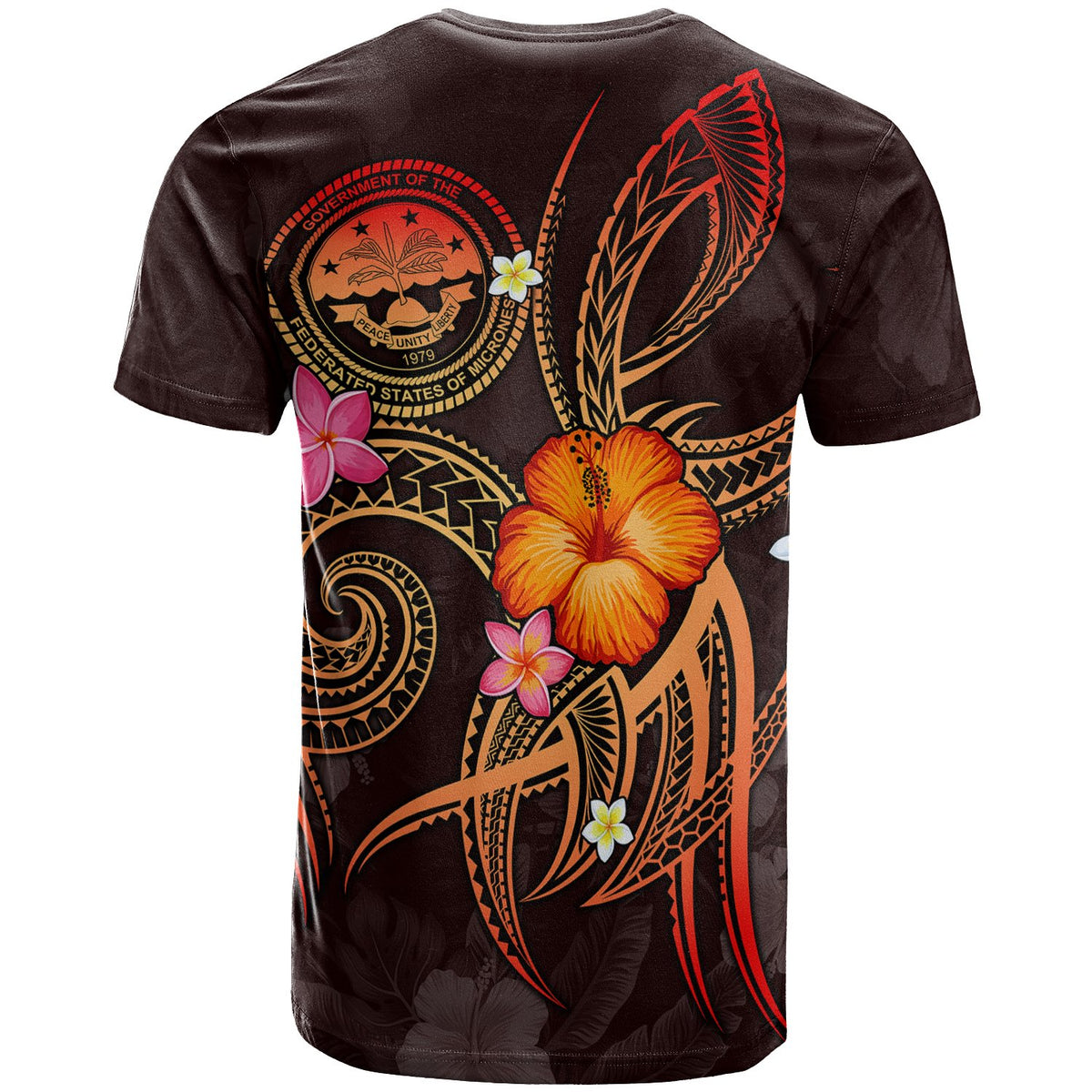 Federated States of Micronesia Polynesian Custom T Shirt Legend of FSM (Red) - Polynesian Pride