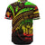 Niue Baseball Shirt - Reggae Color Cross Style - Polynesian Pride