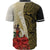 Vanuatu Polynesian Custom Personalised Baseball Shirt - Coat Of Arm With Hibiscus Gold - Polynesian Pride