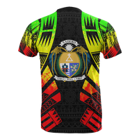 Nauru T Shirt Nauru Coat Of Arms Polynesian Tattoo Reggae Style - Polynesian Pride