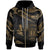 Niue Polynesian Zip Hoodie Polynesian Tattoo Gold Version Unisex Gold - Polynesian Pride