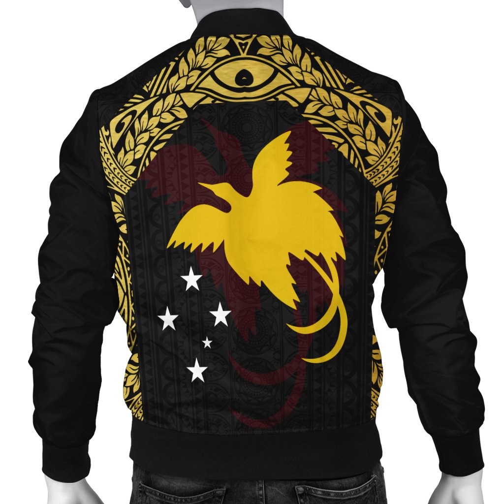 Papua New Guinea Men's Bomber Jacket - Erudite Eye - Polynesian Pride