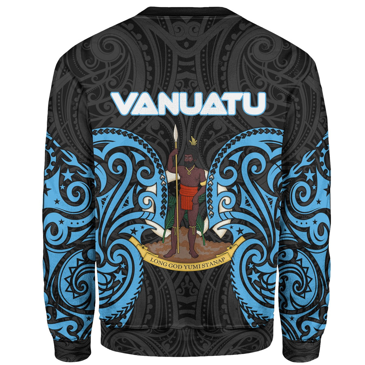 Vanuatu Polynesian Sweater - Spirit Style Blue - Polynesian Pride