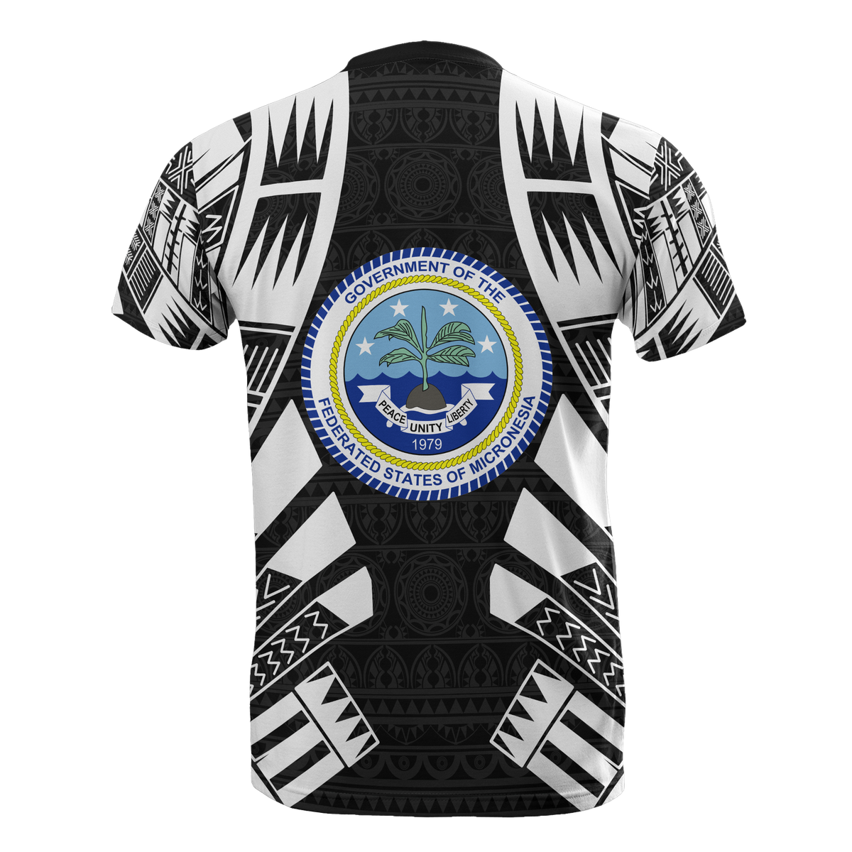 Federated States of Micronesia T Shirt F S M Seal Polynesian Tattoo Style - Polynesian Pride