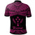 Kosrae Polo Shirt Polynesian Tattoo Pink Version - Polynesian Pride