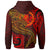 Chuuk Hoodie Red Shark Polynesian Tattoo - Polynesian Pride