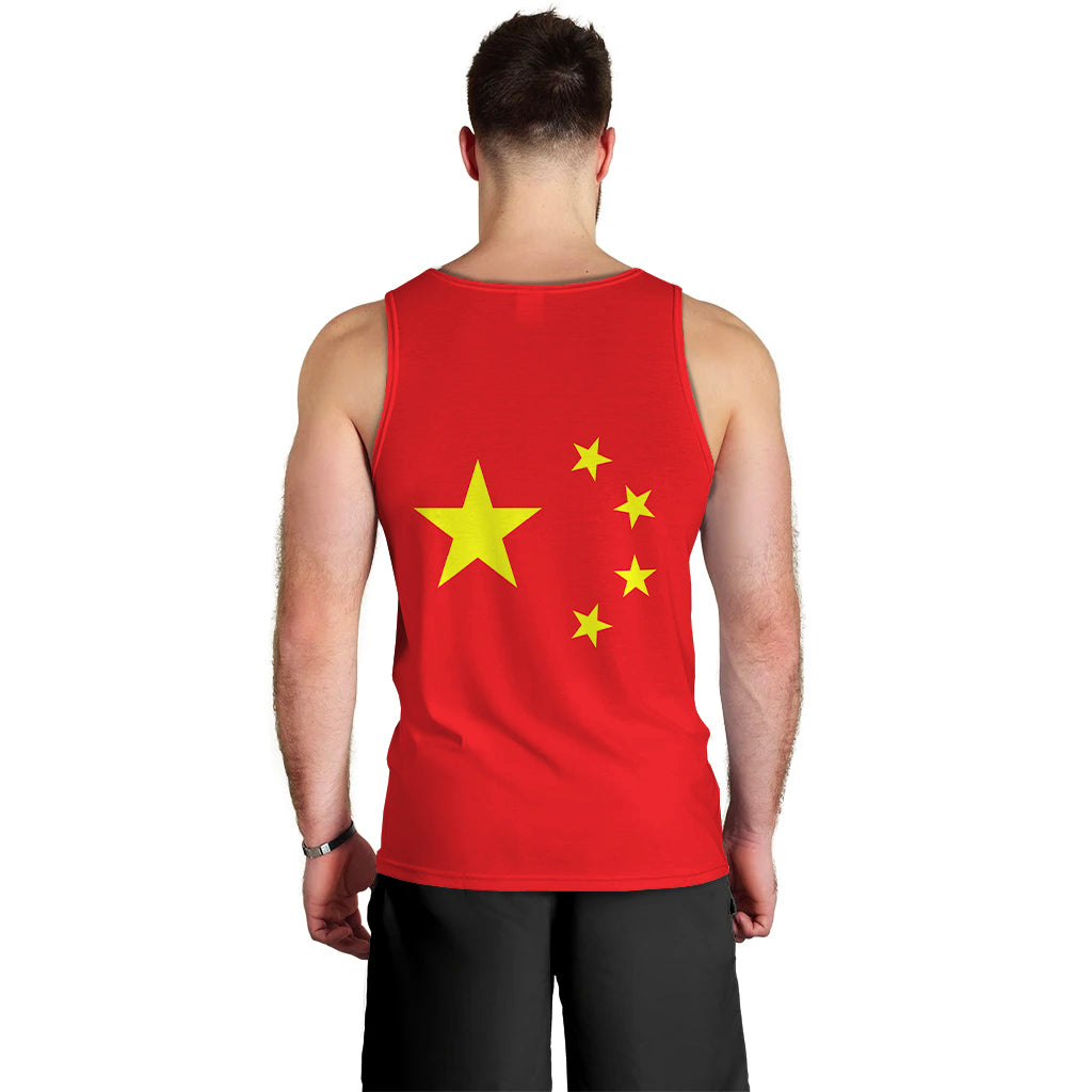 China Flag Style Men Tank Top - LT12 - Polynesian Pride