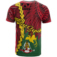 Papua New Guinea East Sepik Province Polynesian Custom T Shirt Tribal Wave Tattoo - Polynesian Pride