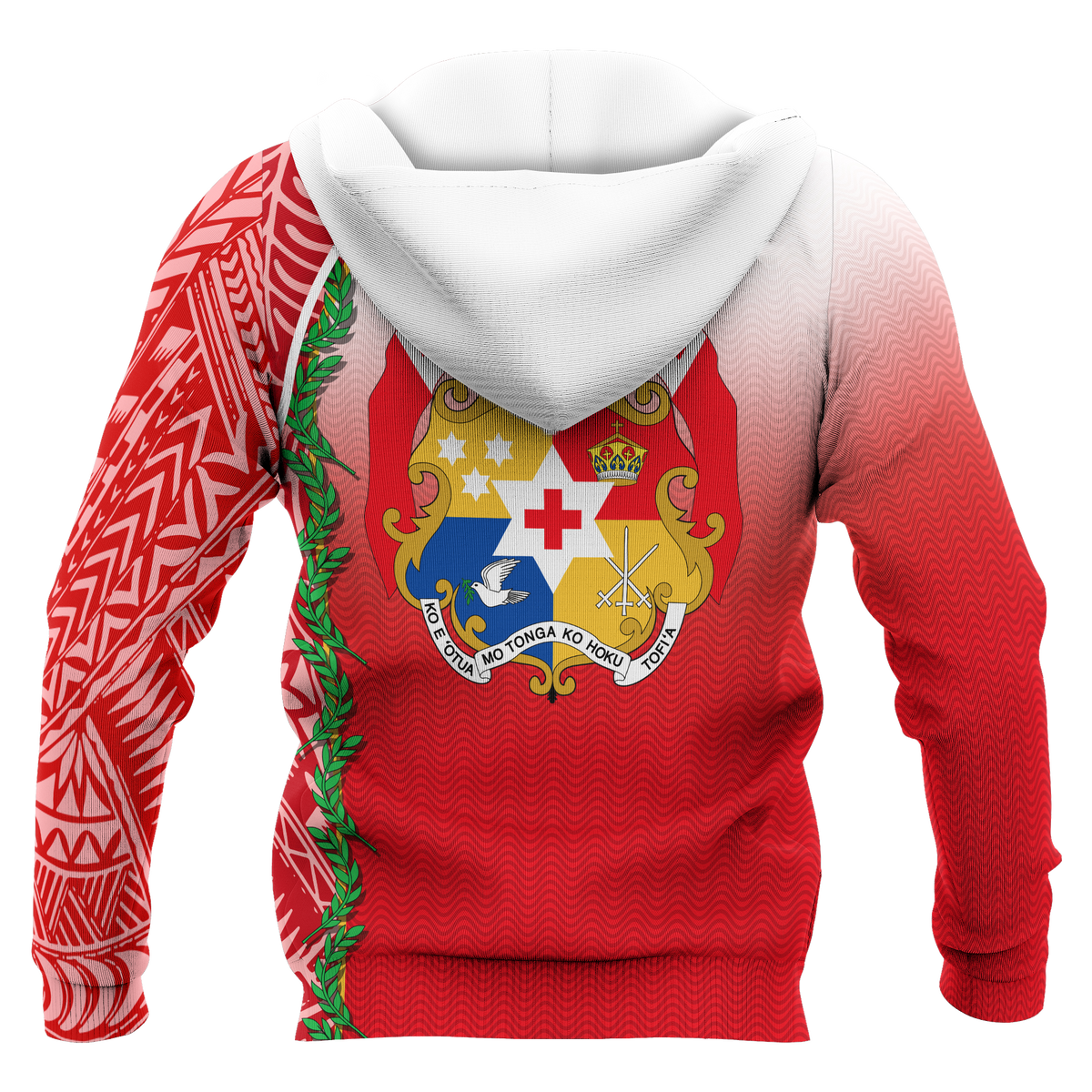 Tonga Zip up Hoodie Ocean Waves - Polynesian Pride