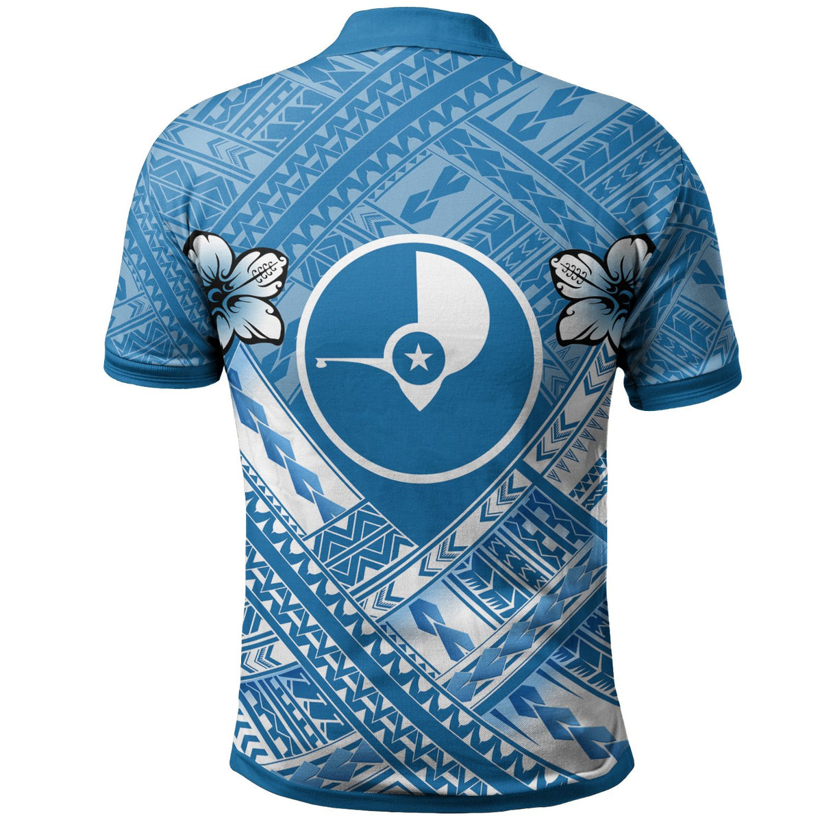 Yap Polynesian Polo Shirt Yap Flag Camisole Hibiscus Style - Polynesian Pride