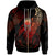 Northern Mariana Islands Polynesian Zip Hoodie Legend Red Version Unisex Black - Polynesian Pride