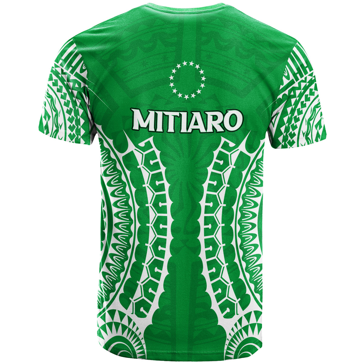 Cook Islands Mitiaro T Shirt Tribal Pattern LT12 - Polynesian Pride