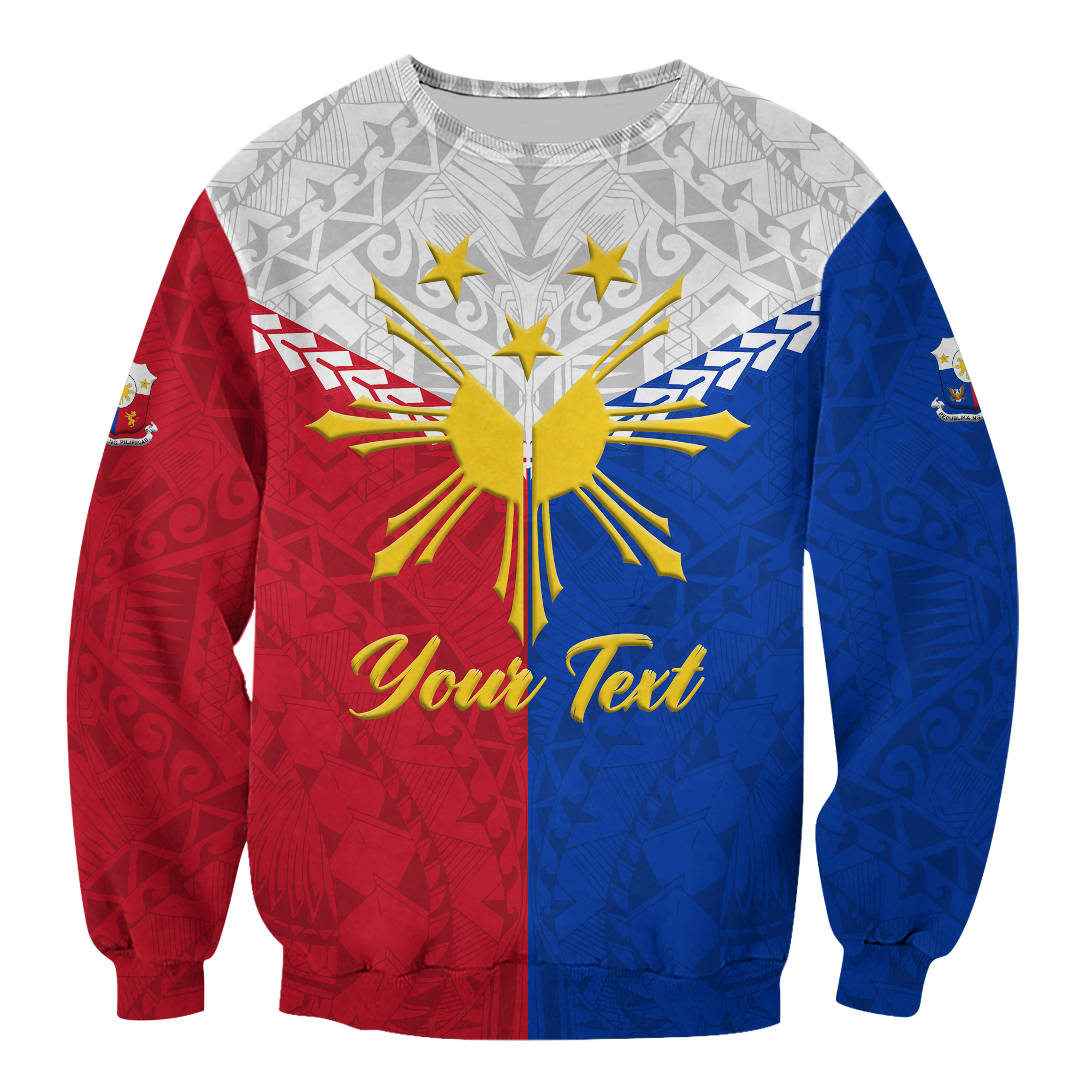 (Custom Personalised) The Philippines Legend Sweatshirt - LT12 Unisex Red - Polynesian Pride