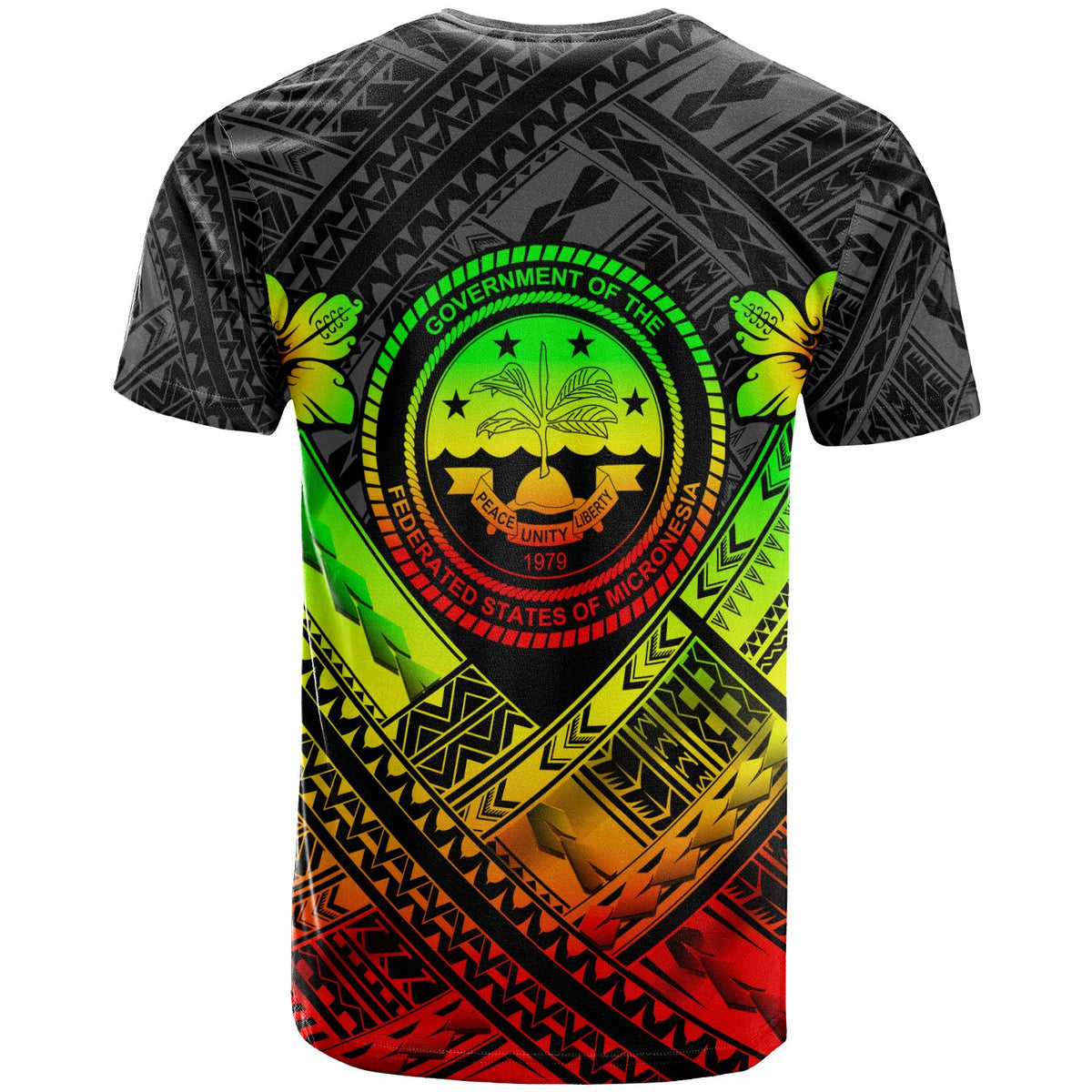 Federated States of Micronesia Polynesian T Shirt Federated States of Micronesia Reggae Seal Camisole Hibiscus Style - Polynesian Pride