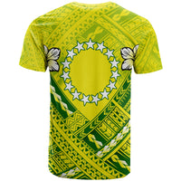 Cook Islands Custom T Shirt Cook Islands Flag Camisole Hibiscus Style - Polynesian Pride