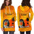 American Samoa Women's Hoodie Dress - Taema II Leone Yellow - Polynesian Pride