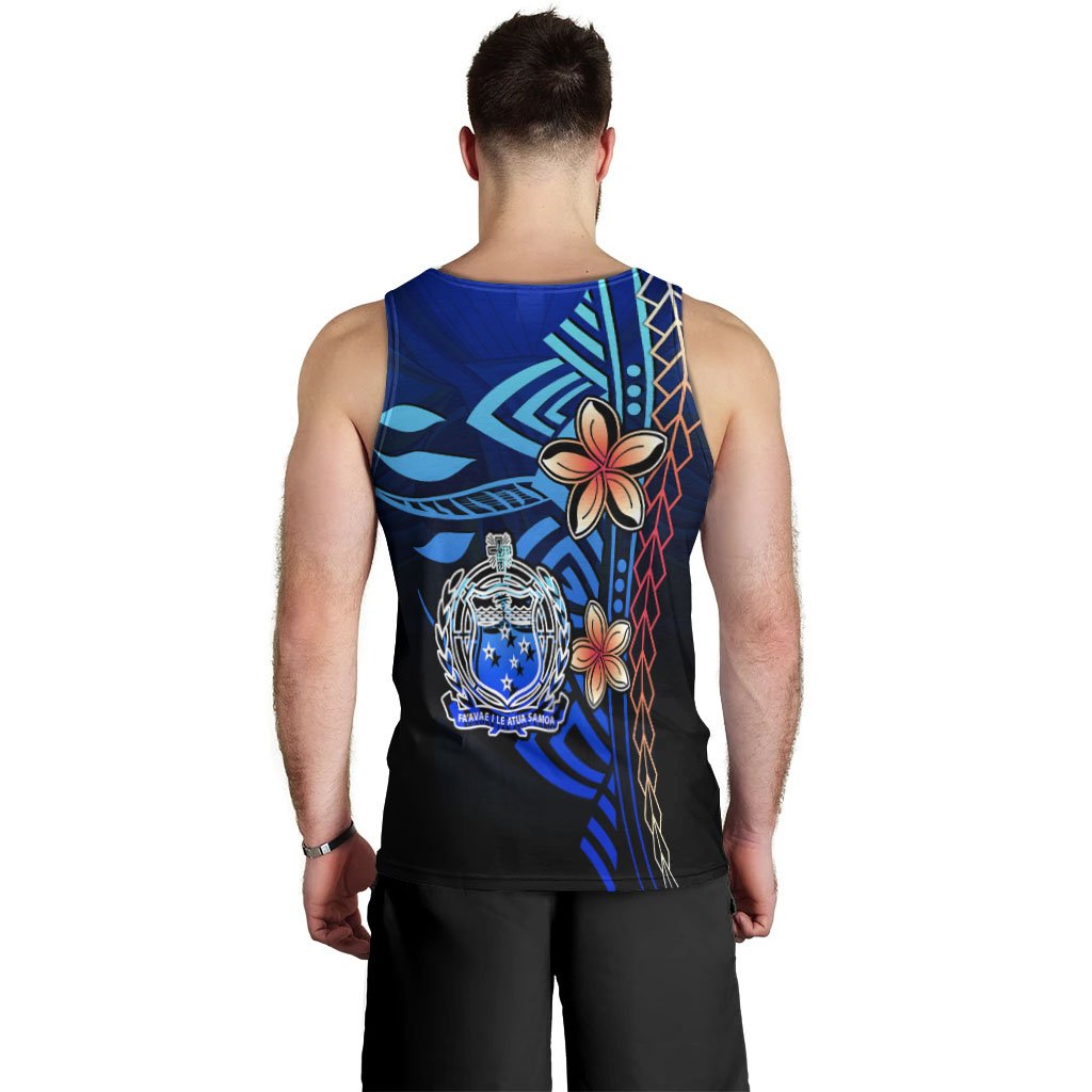 Samoa Custom Personalised Men's Tank Top - Vintage Tribal Mountain - Polynesian Pride