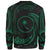 Chuuk Polynesian Custom Personalised Sweater - Green Tribal Wave - Polynesian Pride