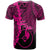 Yap Polynesian Custom T Shirt Tribal Wave Tattoo Pink - Polynesian Pride