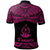 Vanuatu Custom Polo Shirt Polynesian Tattoo Pink Version - Polynesian Pride