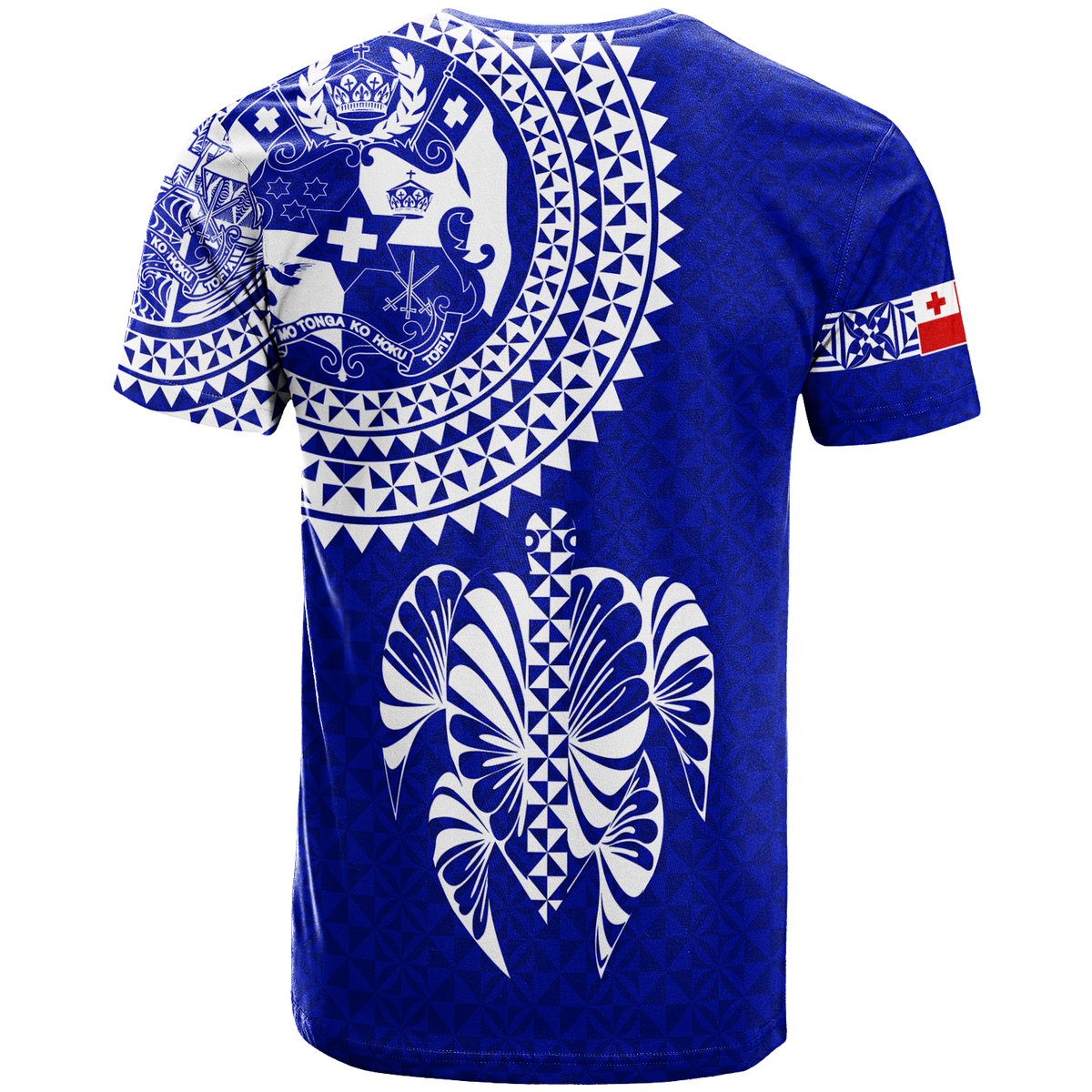 Tonga T Shirt Tongan Blue Turtle LT12 - Polynesian Pride