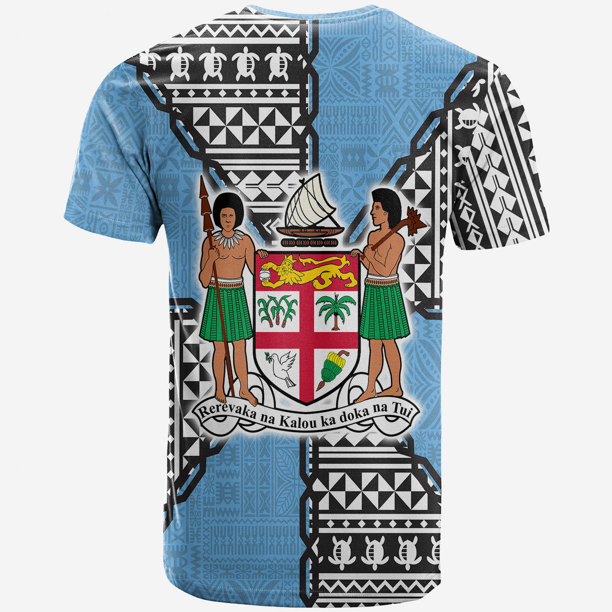 Fiji Polynesian Band Tattoo T Shirt LT20 - Polynesian Pride