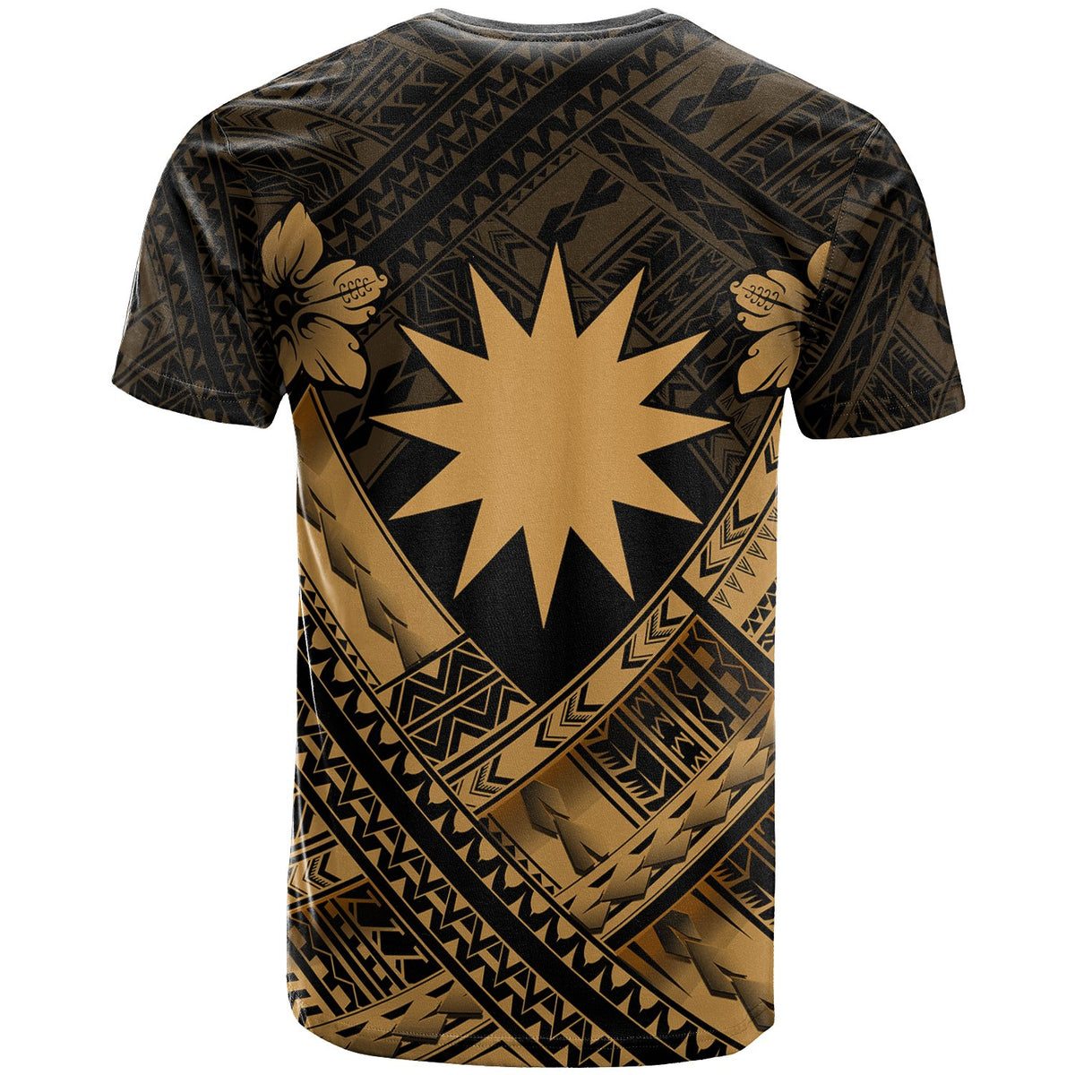 Nauru Polynesian Custom T Shirts Nauru Gold Seal Camisole Hibiscus Style - Polynesian Pride