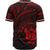 Niue Baseball Shirt - Red Color Cross Style - Polynesian Pride