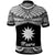 Nauru Custom Polo Shirt Polynesian Tattoo White Version - Polynesian Pride