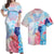 Hawaiian Matching Dress and Hawaiian Shirt Hawaii Map Kanaka Polynesian Hibiscus Turtle Swimming Sweet Dream Style RLT14 - Polynesian Pride