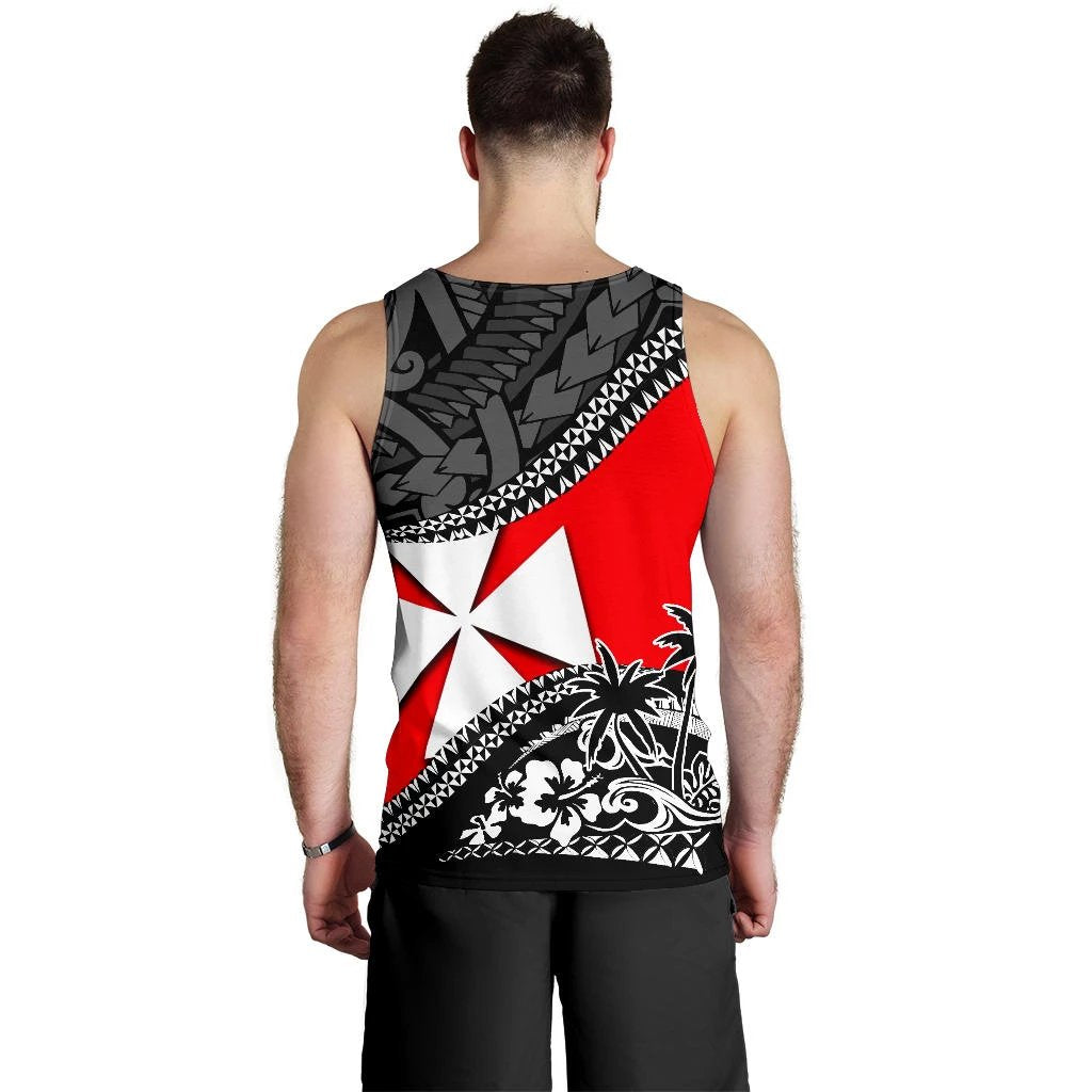 Wallis and Futuna Men Tank Top Fall In The Wave - Polynesian Pride