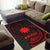 Nauru Polynesian Area Rug - Red Tribal Wave - Polynesian Pride