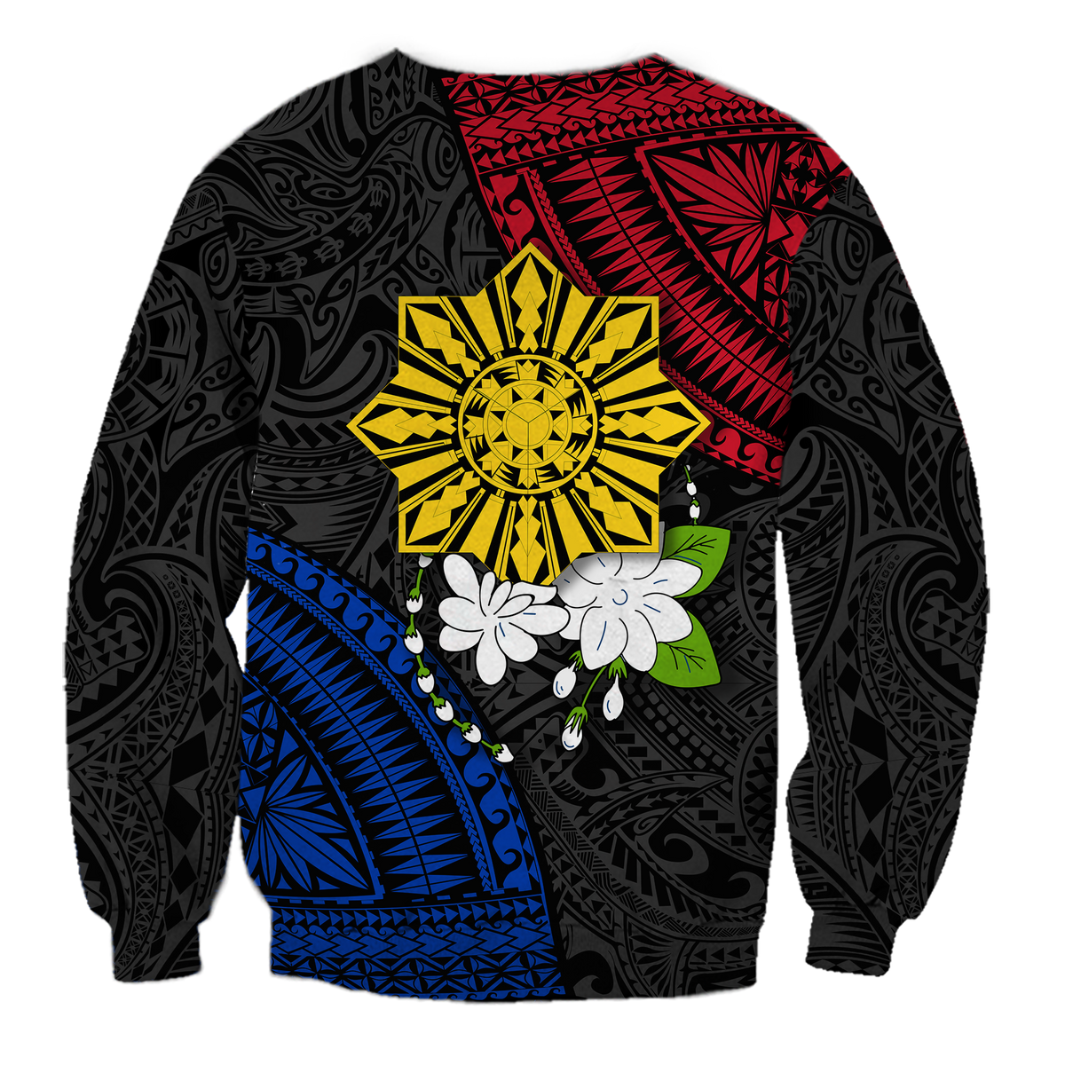 Philippines Sampaguita Filipino Sun Sweatshirt - LT12 - Polynesian Pride