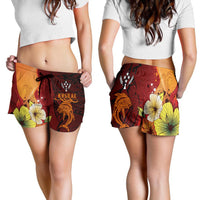 Kosrae Women's Shorts - Tribal Tuna Fish - Polynesian Pride
