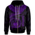 Polynesian Samoa Zip up Hoodie Samoan Waves (Purple) Unisex Purple - Polynesian Pride