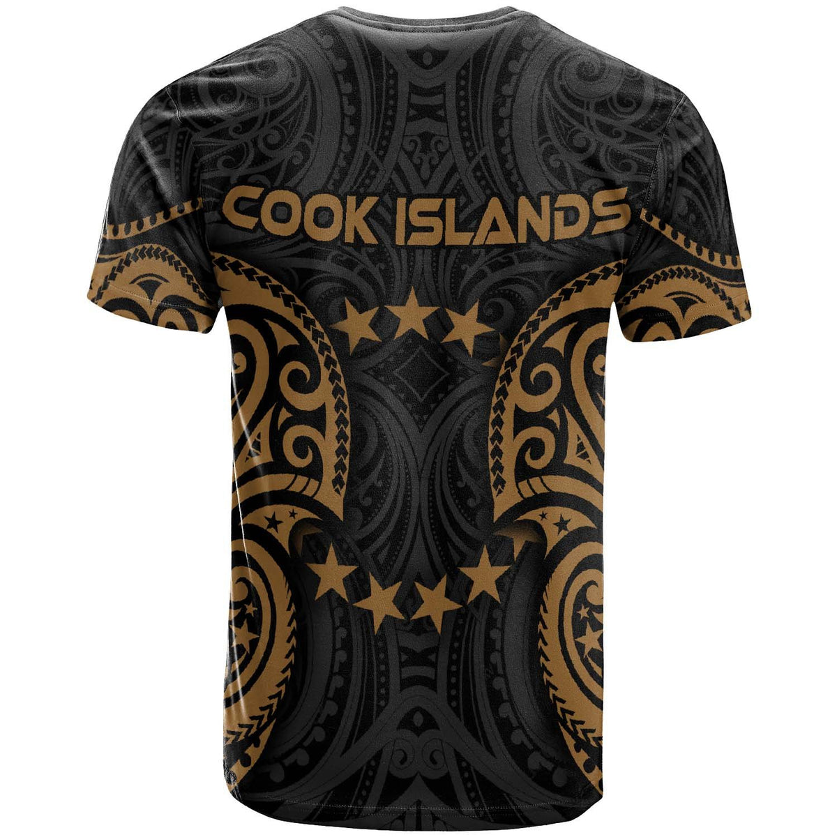 Cook Islands Polynesian T Shirt Cook Islands Spirit Gold - Polynesian Pride