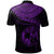 Tonga Polynesian Polo Shirt Tonga Waves (Purple) - Polynesian Pride