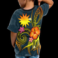 Nauru Polynesian T Shirt Legend of Nauru (Blue) - Polynesian Pride