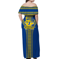 Hawaii Kaiser High School Off Shoulder Long Dress - LT12 - Polynesian Pride