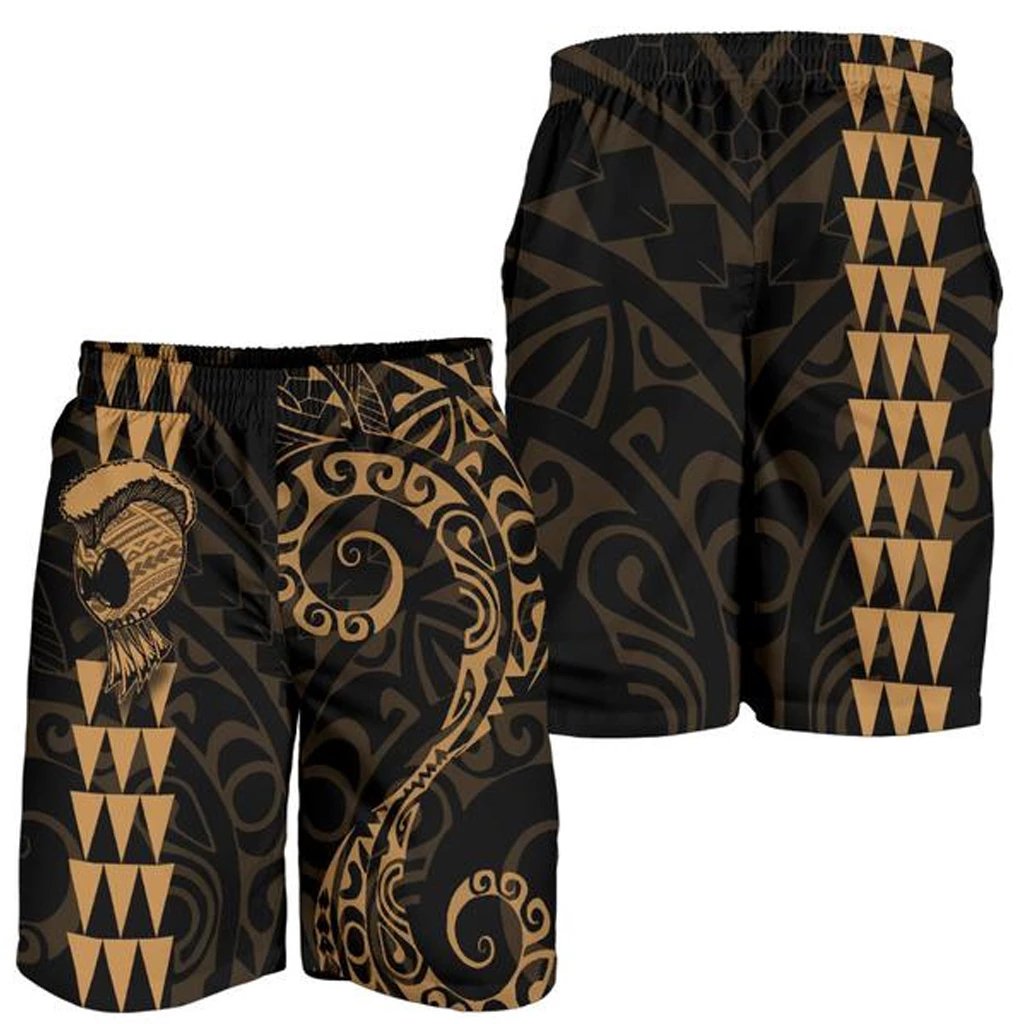 Hawaii Warrior Men's Shorts Gold Gold - Polynesian Pride