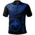 Papua New Guinea Polynesian Custom Polo Shirt Papua New Guinea Waves (Blue) Unisex Blue - Polynesian Pride