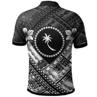 Chuuk Polynesian Custom Polo Shirt Truk White Seal Camisole Hibiscus Style - Polynesian Pride
