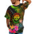 Federated States of Micronesia Polynesian Custom T Shirt Hibiscus and Banana Leaves - Polynesian Pride