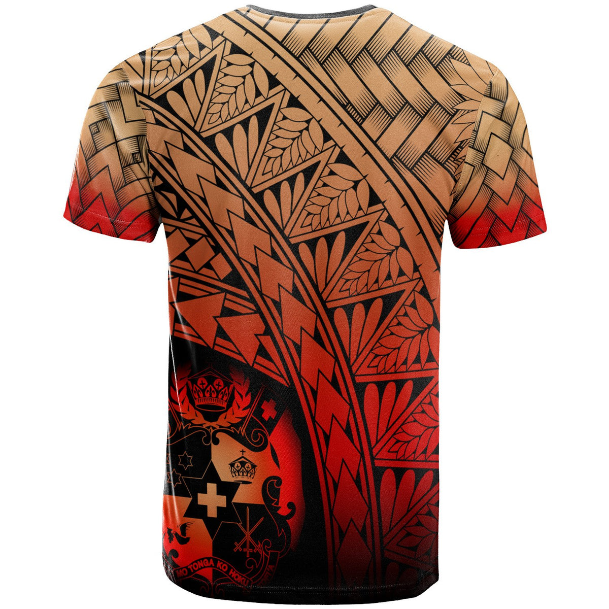 Tonga Polynesian T Shirt Plumeria Tattoo Tribal - Polynesian Pride