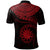 Nauru Polynesian Polo Shirt Nauru Waves (Red) - Polynesian Pride