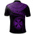 Wallis and Futuna Polynesian Polo Shirt Wallis and Futuna Waves (Purple) - Polynesian Pride