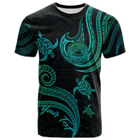 American Samoa Custom T Shirt Polynesian Turtle With Pattern Unisex Art - Polynesian Pride